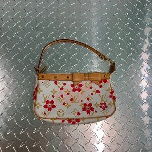 Louis Vuitton cherry vintage Monogram Cherry Blossom Pochette Accessorie